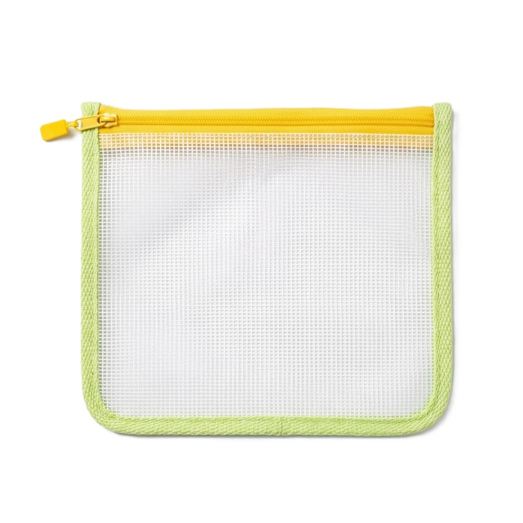 Mideer Kid Plastic Mesh Bag Puzzle Toy Storage Goodie Bag - Yellow Green - Pupsik Singapore