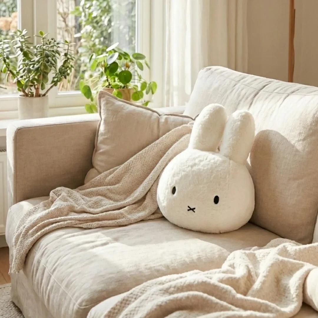 Miffy Corduroy Head Cushion, 50cm (3 Colours) - Pupsik Singapore
