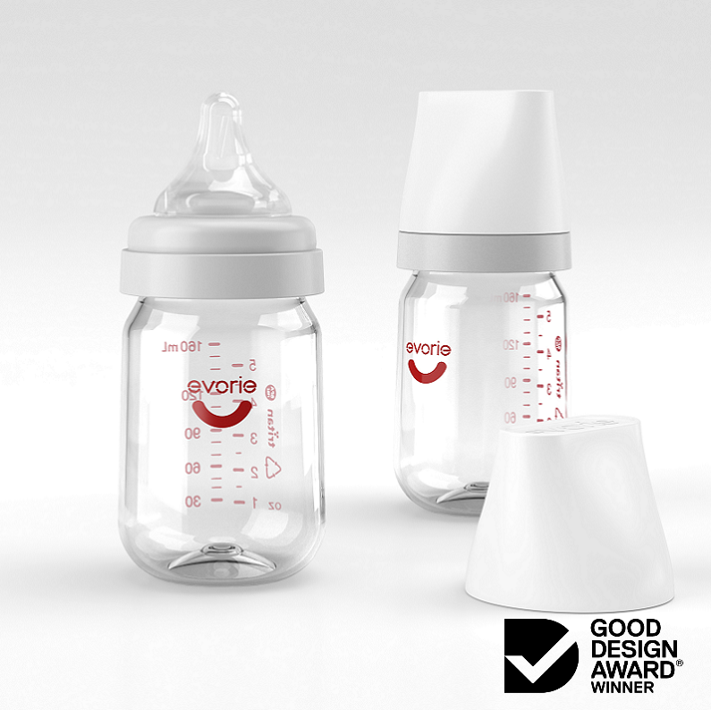 Evorie Tritan Wide-Neck Baby Milk Bottle (160ml/5oz) (3 Colors) - Pupsik Singapore
