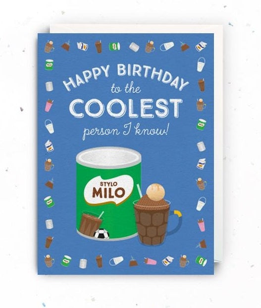 The Little Drom Store Birthday Greeting Card (9 Designs) - Pupsik Singapore