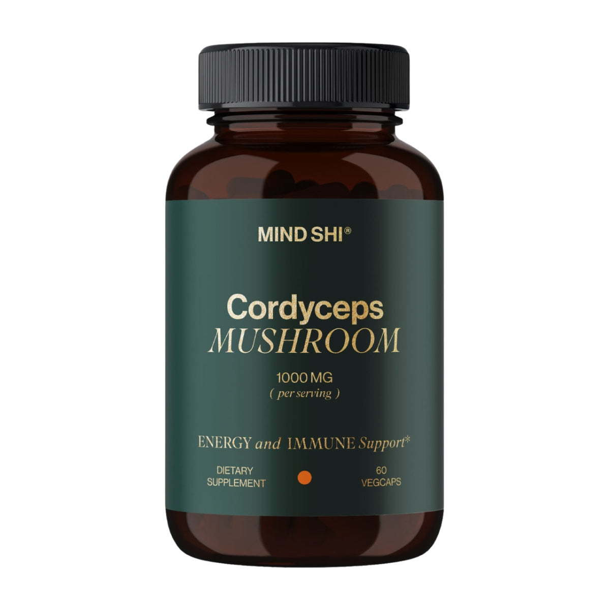 Mind Shi Cordyceps Mushroom 1000mg, 60 Veg Caps (Exp 10/26)