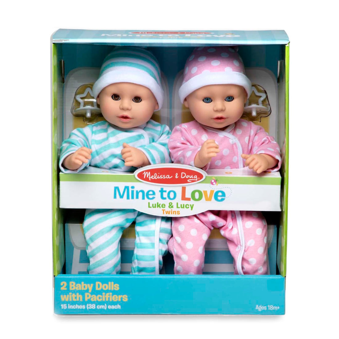 Melissa & Doug Mine to Love Twins Luke & Lucy Baby Dolls