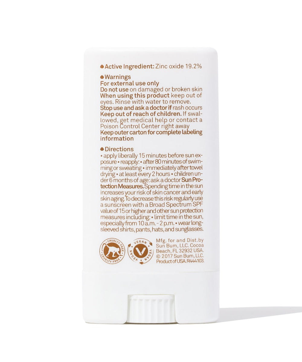 Sun Bum Mineral Sunscreen Face Stick SPF 50 - Fragrance Free (0.45oz) - Exp 08/26
