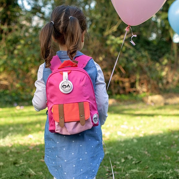 Babymel Zip & Zoe Mini Backpack & Safety Harness / Reins - Hot Pink