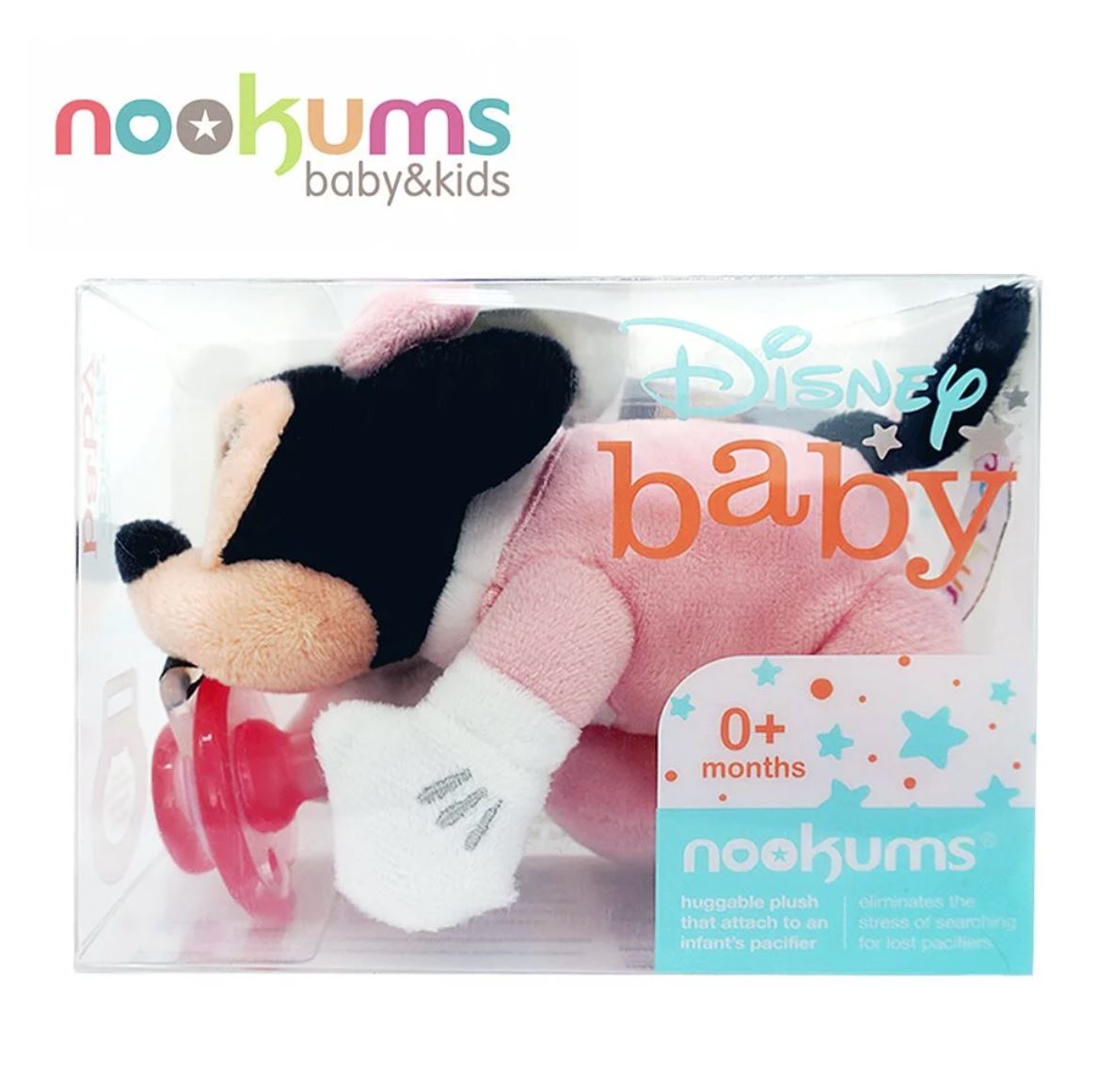 Nookums Paci-Plushies Buddies Pacifier Holder, Disney (4 Designs) - Pupsik Singapore