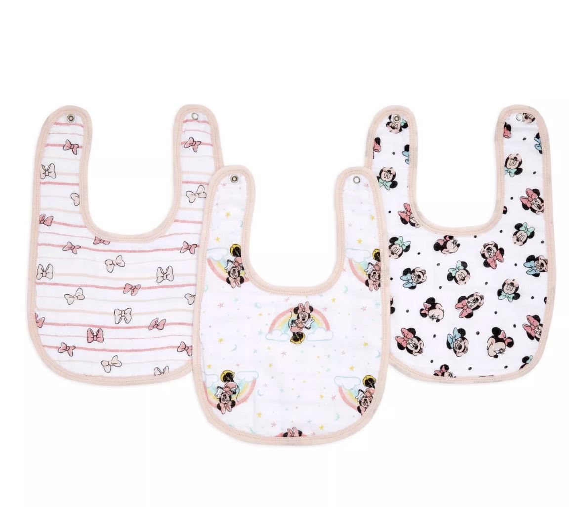 Aden Anais Essentials Disney Snap Bib, 3pk (2 Designs)