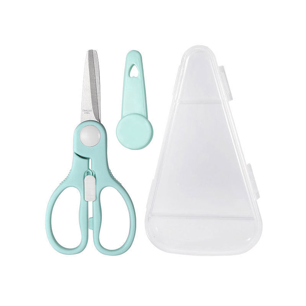 Biomom Stainless Steel Baby Food Scissors with Travel Case (2 Colors)