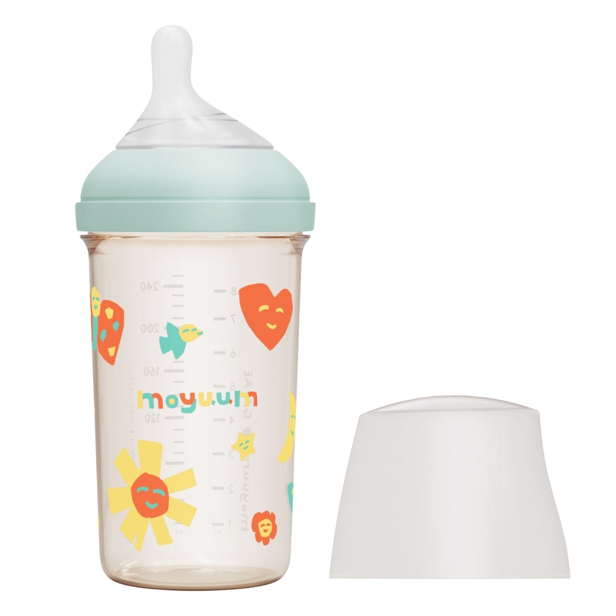 Moyuum mov.aa PPSU Wide Neck Baby Bottle, 160/250ml (3 Colors)