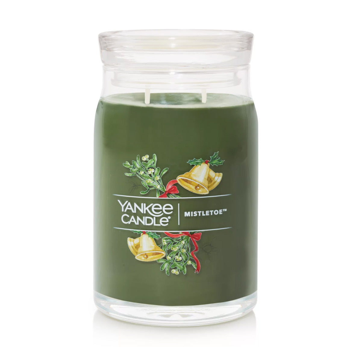 Yankee Candle Signature Large Jar Candle, 2-wicks (20oz) - Mistletoe
