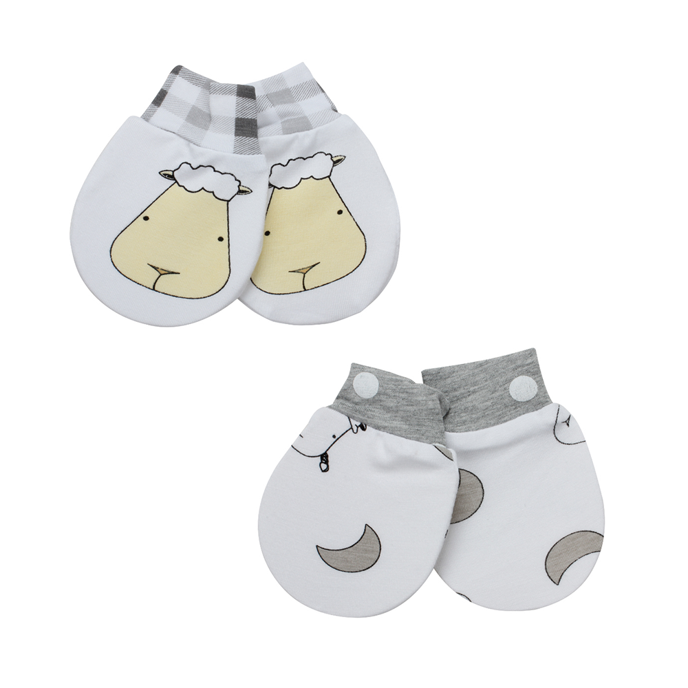 Baa Baa Sheepz Mittens (2 pairs) - 3 Designs - Pupsik Singapore