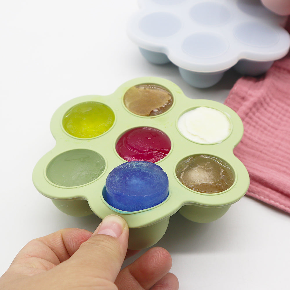 Biomom Silicone Food Portion Freezer Tray, 7 x 40ml (8 Colors) - Pupsik Singapore