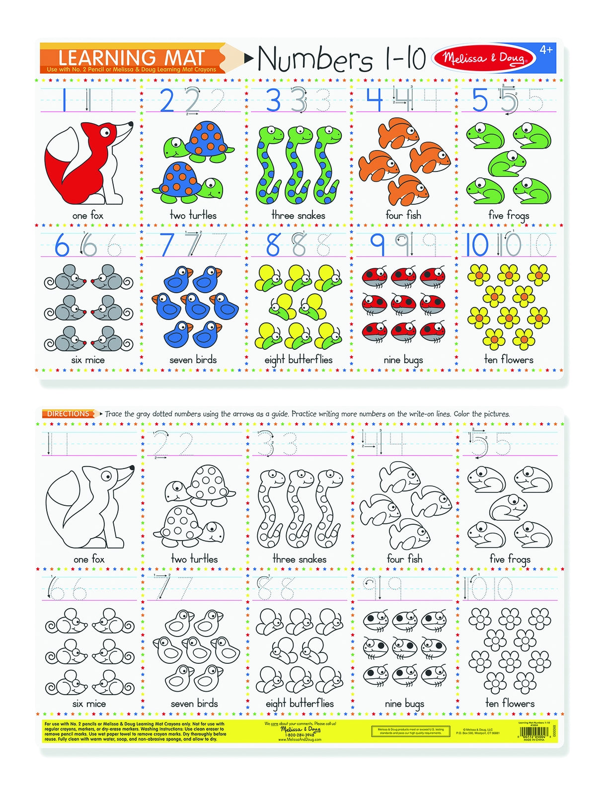 Melissa & Doug Learning & Writing Mat - Numbers