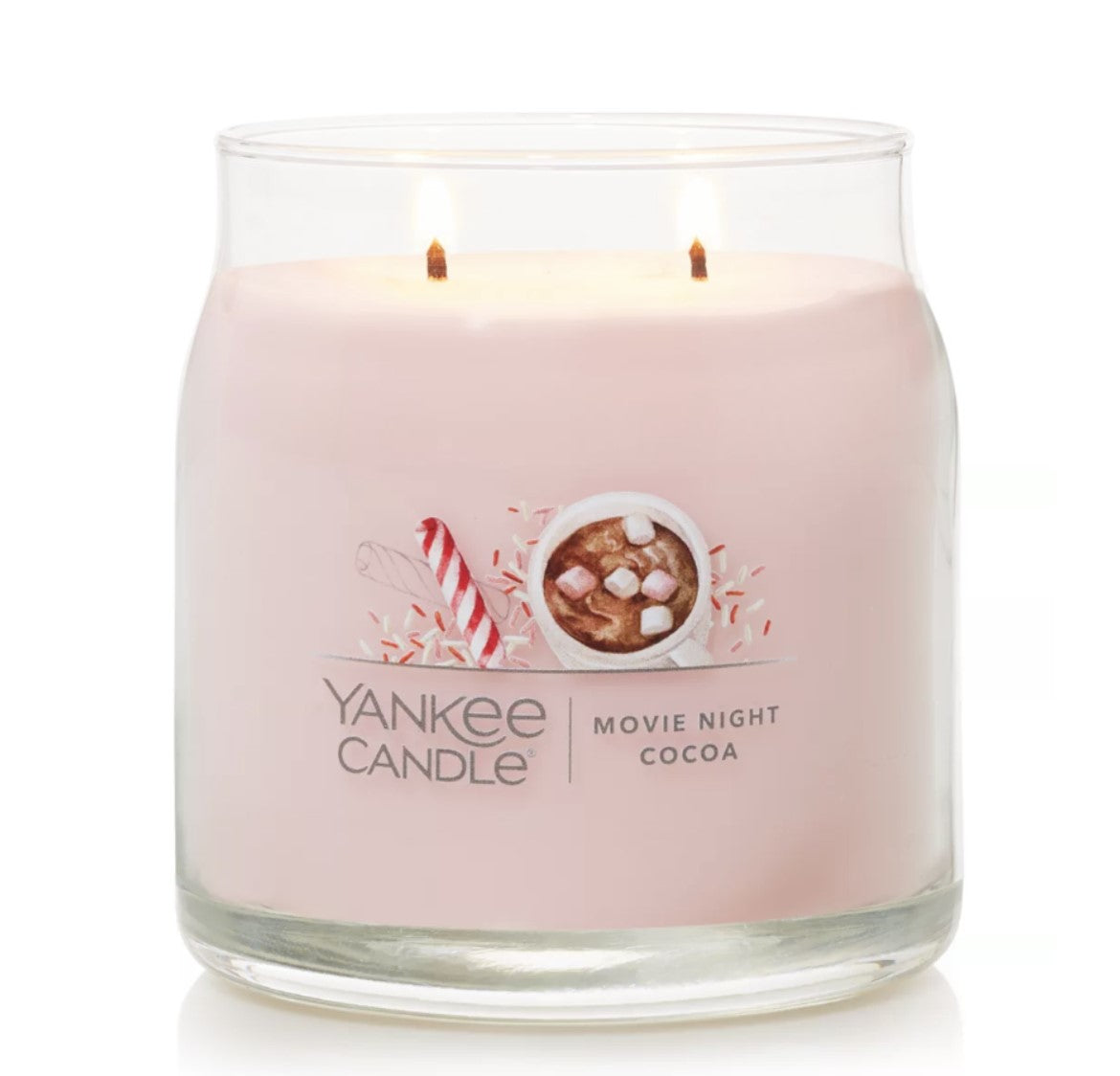 Yankee Candle Signature Medium Jar Candle, 2-wicks (13oz) - Movie Night Cocoa