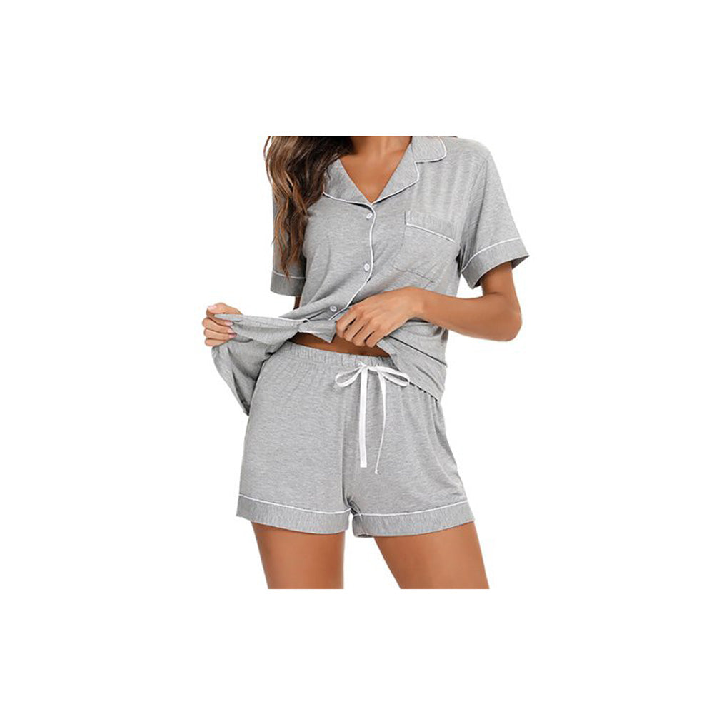 MPJ Alaise Bamboo Pyjamas short set – Grey (4 Sizes)