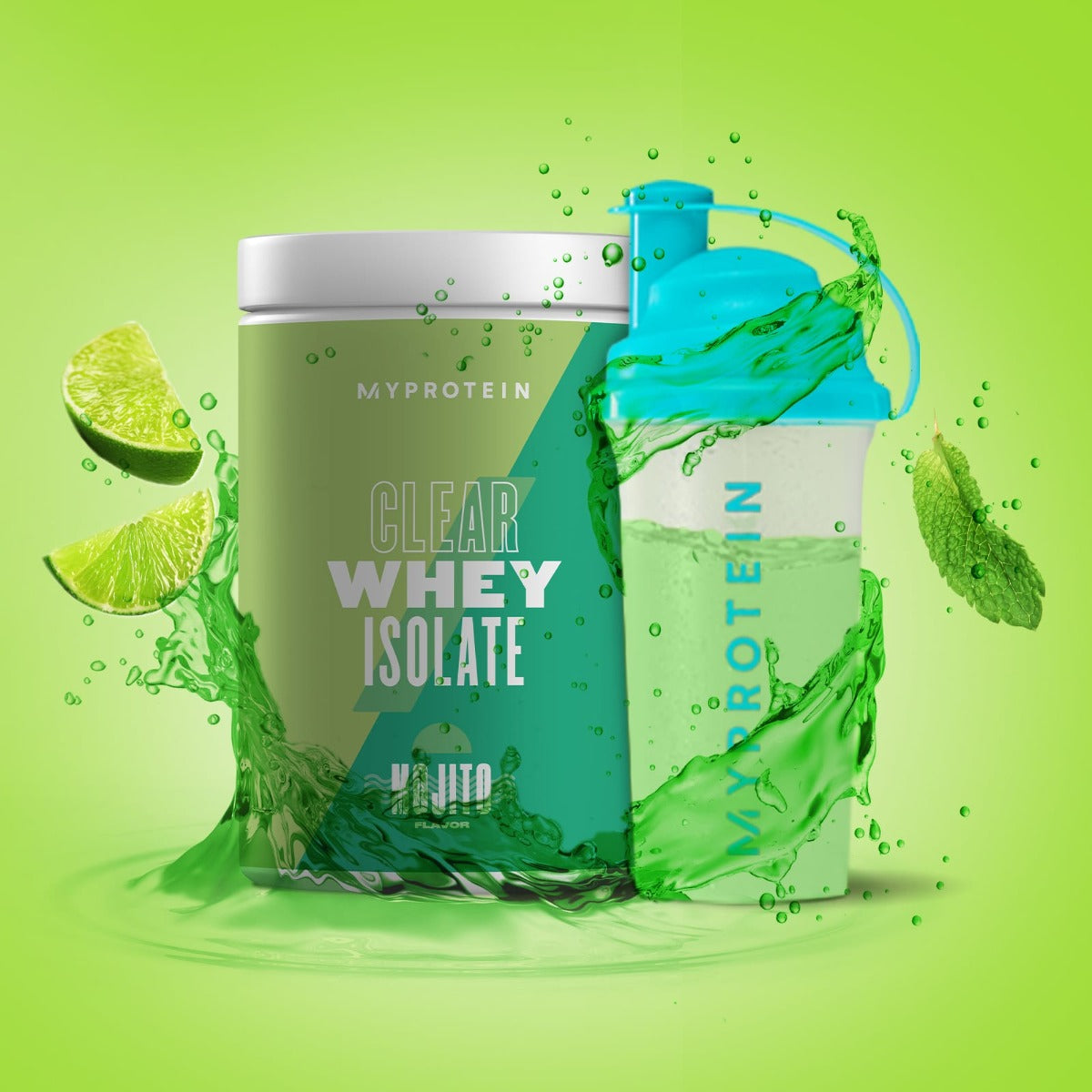 MyProtein Clear Whey Isolate Protein Powder (Mojito), 20 Servings - Exp 06/26