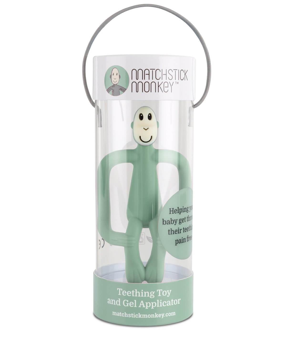 Matchstick Monkey Original Teething Toy - With Tail (12 Colors) - Pupsik Singapore