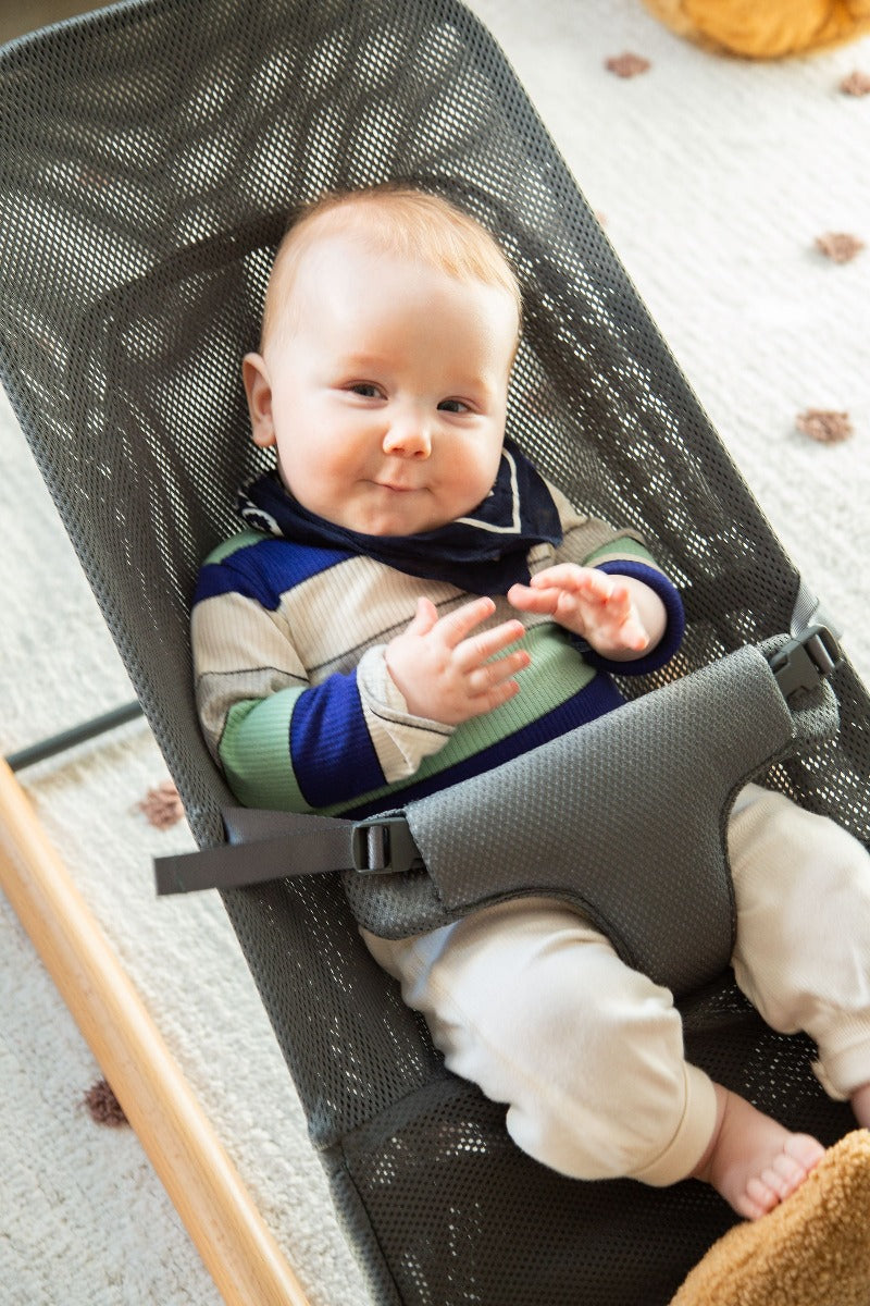 Childhome Evolux Mesh Bouncer – Natural Anthracite
