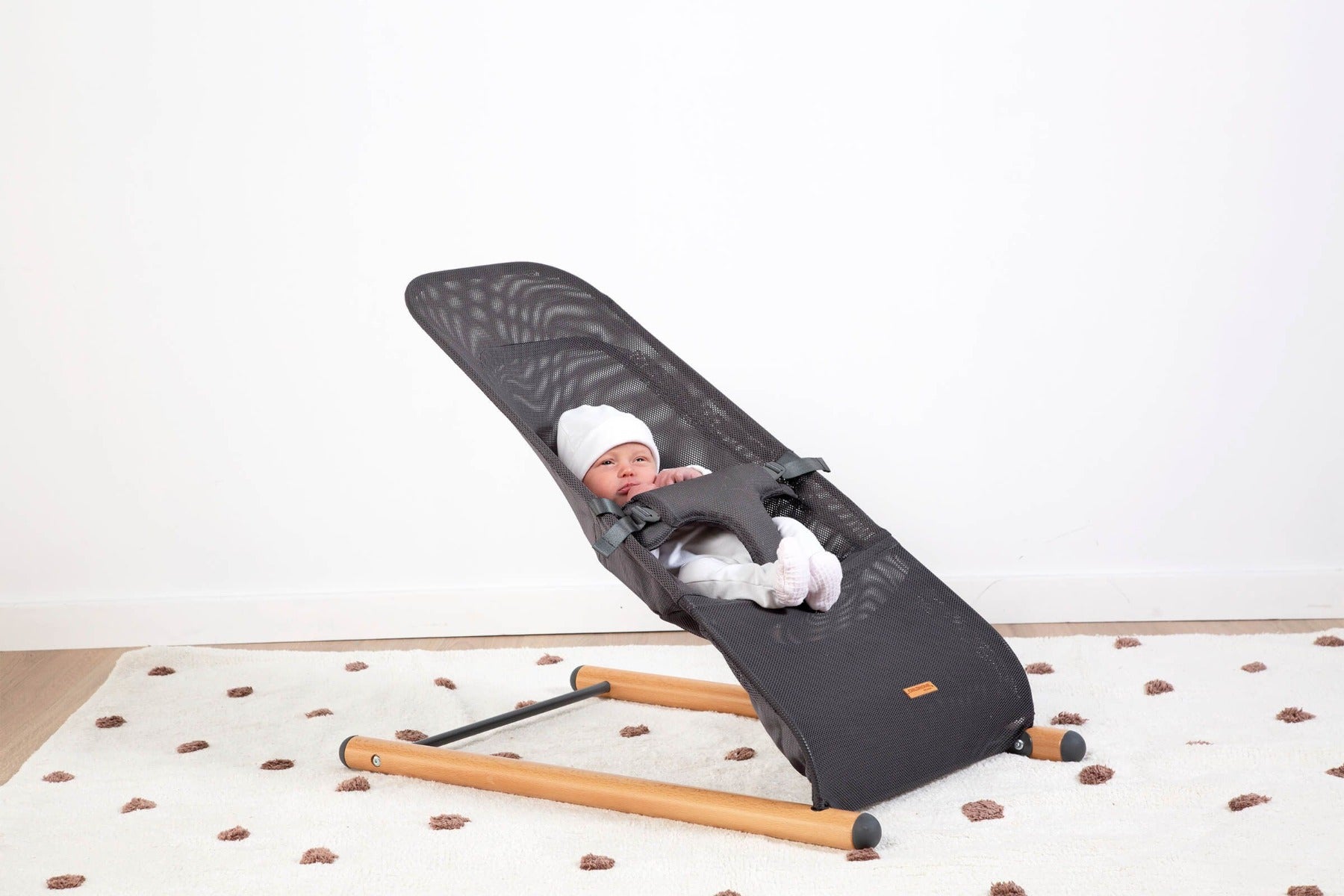 Childhome Evolux Mesh Bouncer – Natural Anthracite