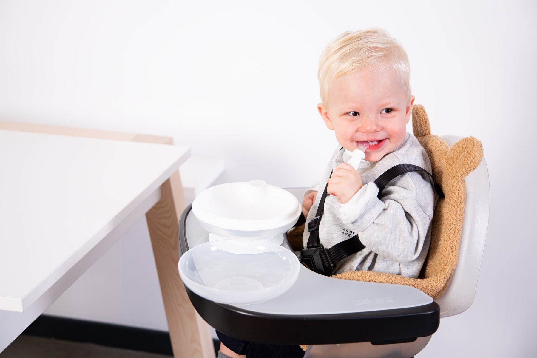 Childhome Seat Cushion for Evolu Baby High Chair - Teddy Beige