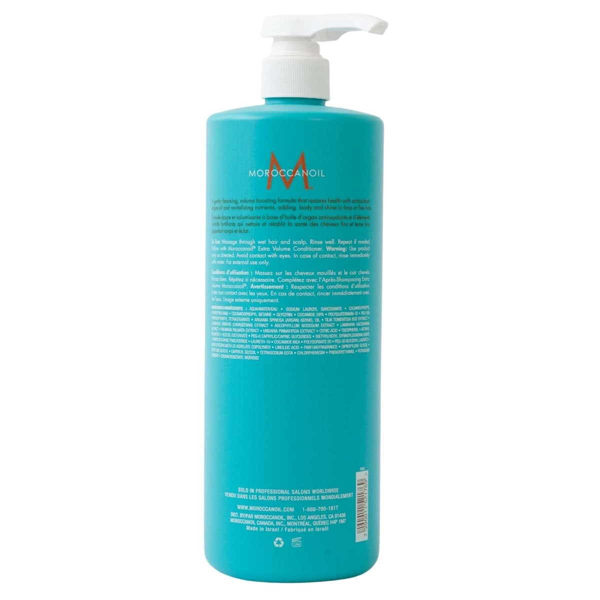Moroccanoil Extra Volume Shampoo, 1000ml - Exp 04/27