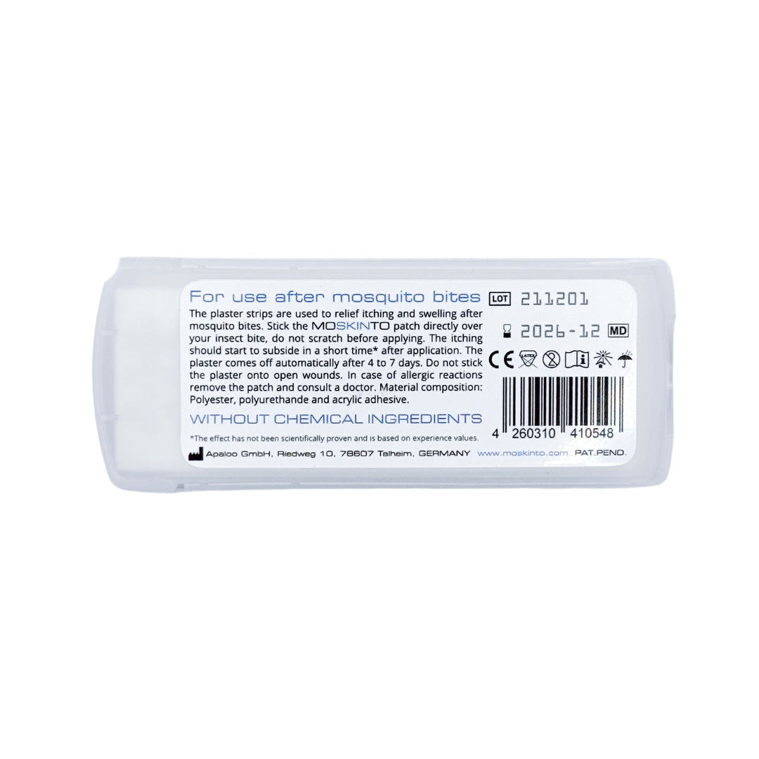 Moskinto Anti-Itch Relief Mosquito Patches, 24pcs (Exp 12/26)