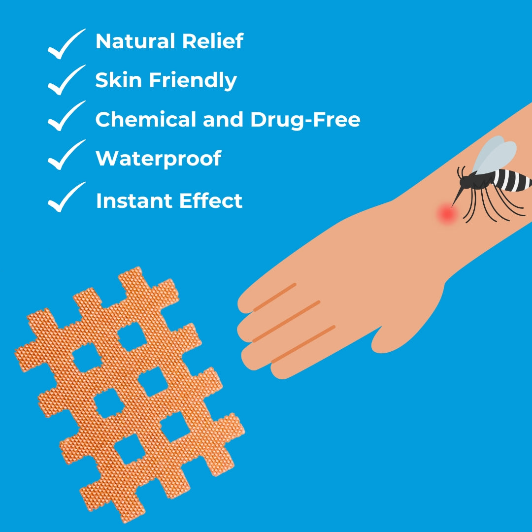 Moskinto Anti-Itch Relief Mosquito Patches, 24pcs (Exp 12/26)