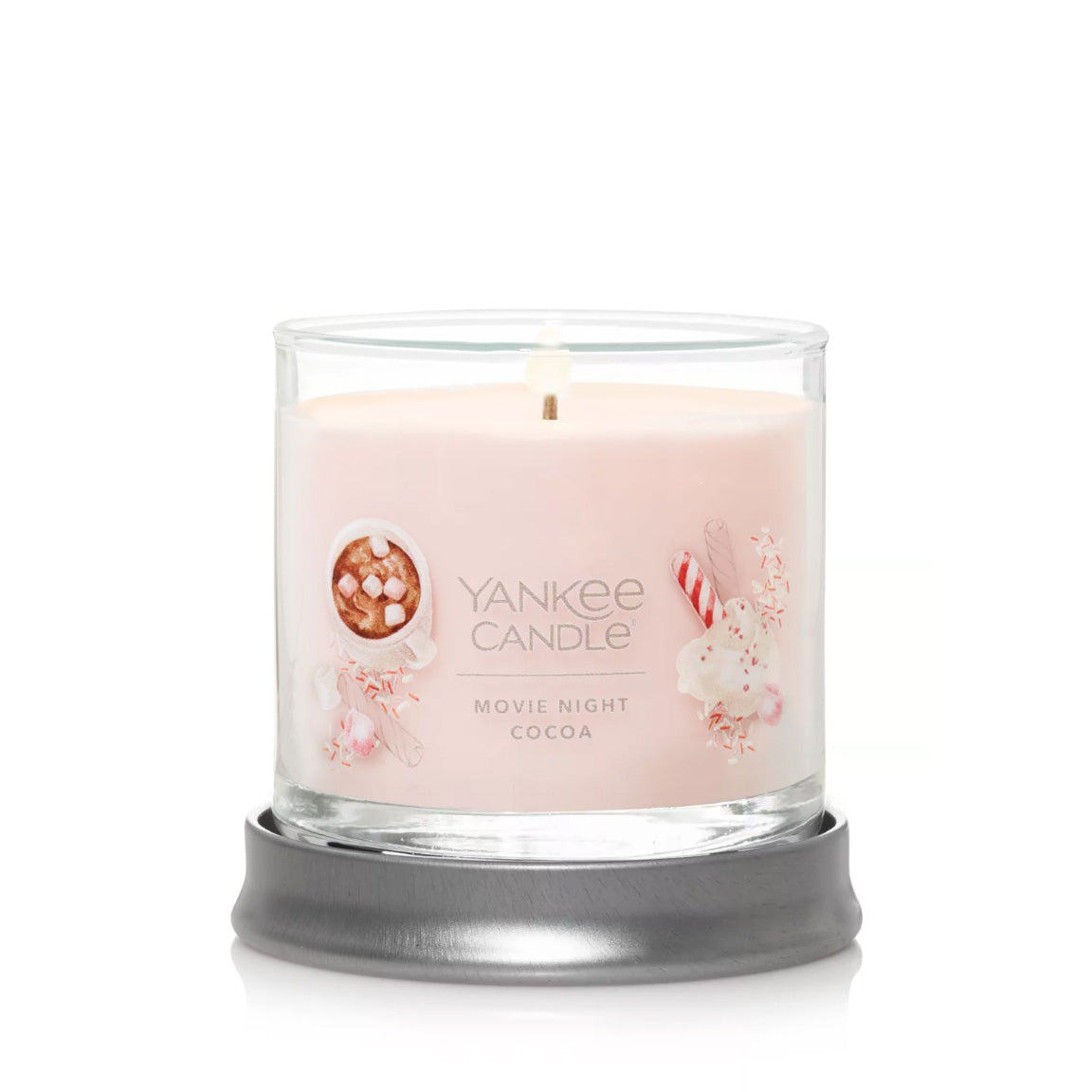 Yankee Candle Signature Small Tumbler Candle, 1- Wick (4.3oz) - Movie Night Cocoa