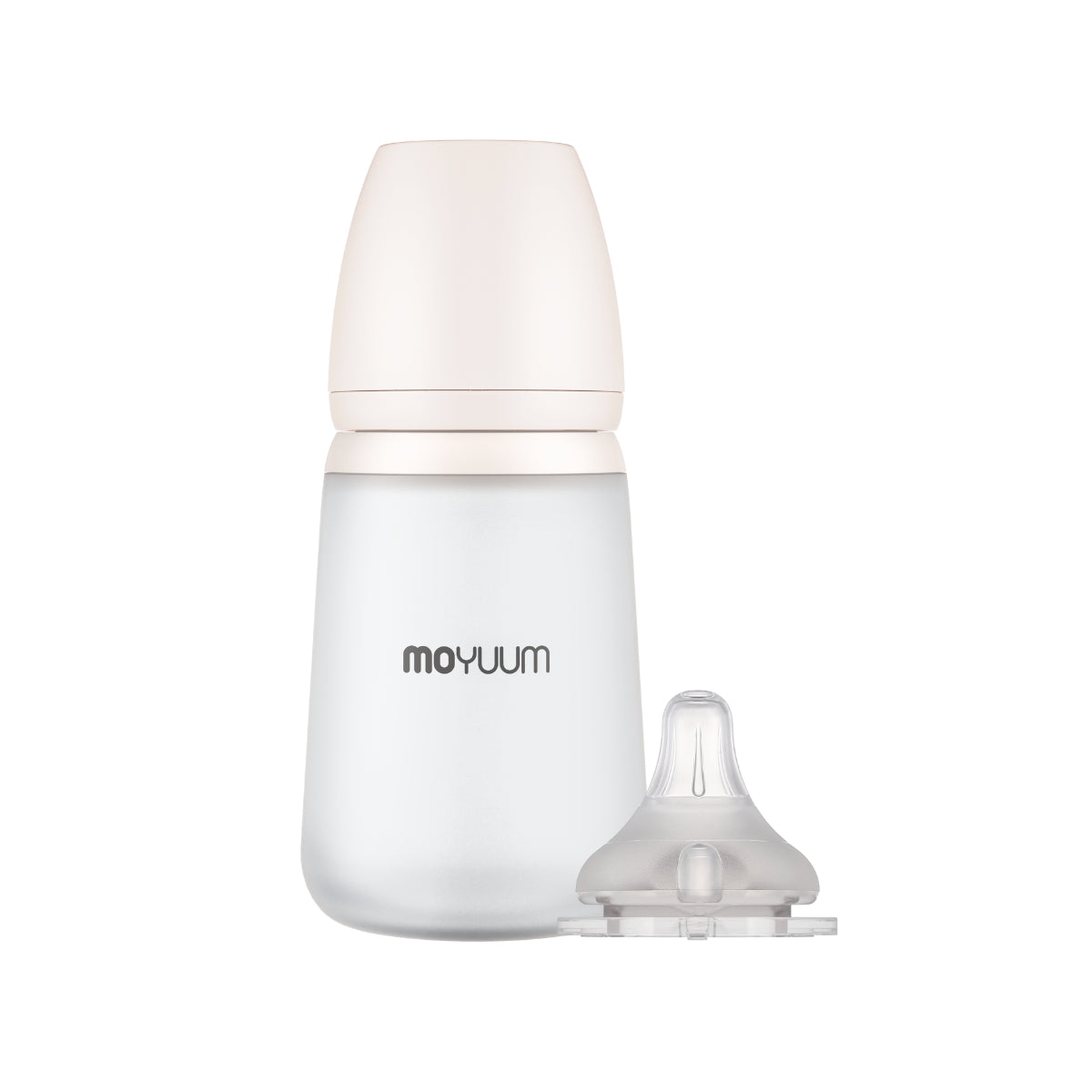 Moyuum Premium Silicone Baby Bottle with Teats, 260ml