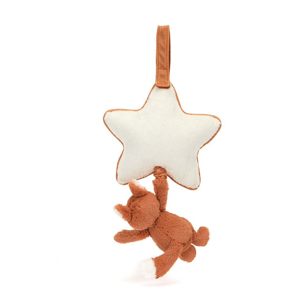 Jellycat Bashful Fox Cub Musical Pull Toy