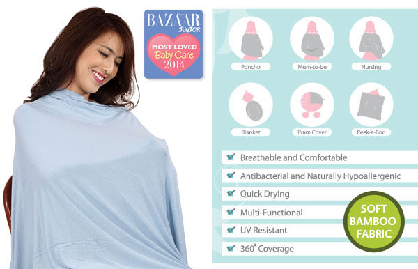 MPJ Bamboo Nursing Poncho, Regular/XL (14 Types)