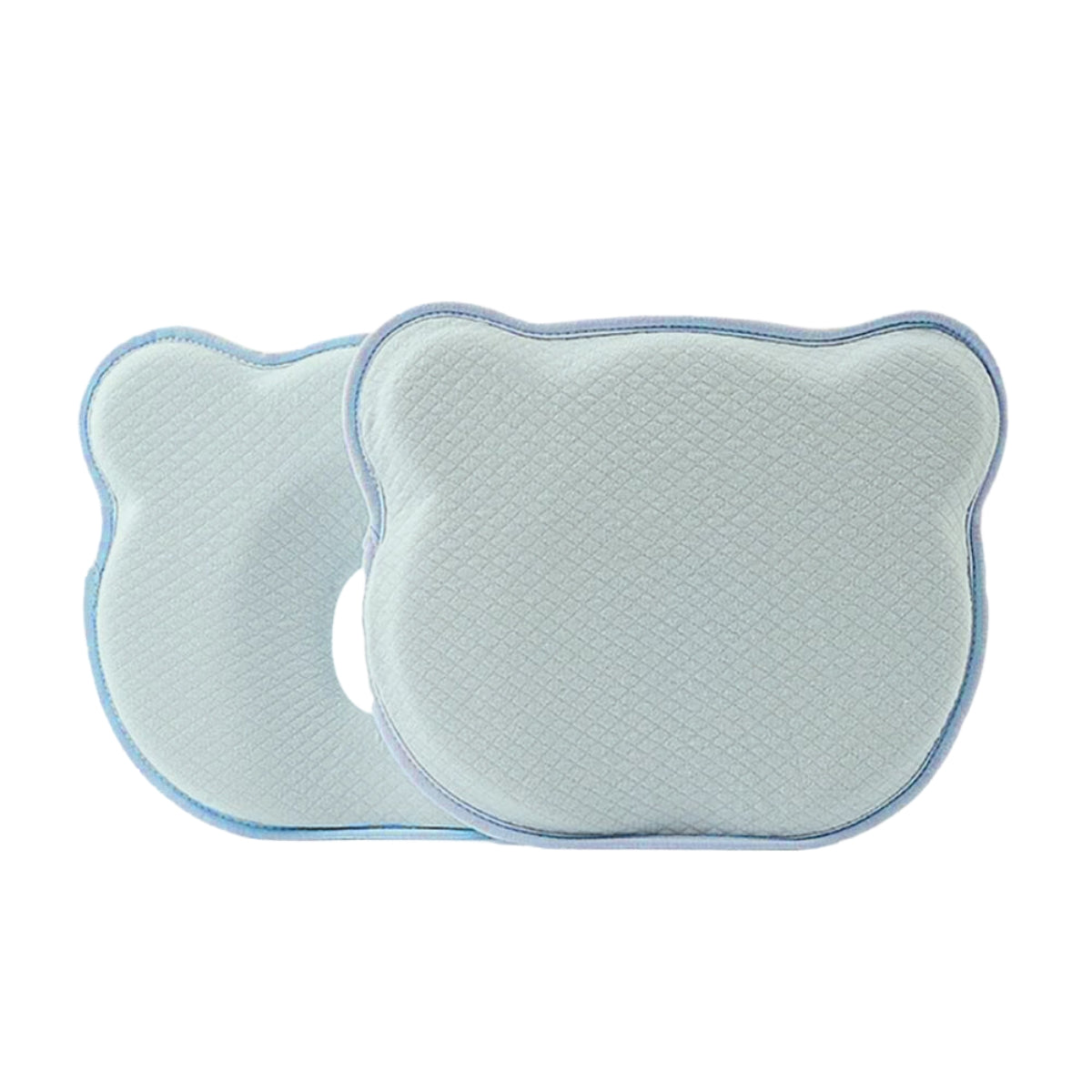 MPJ Bear Memory Foam Baby Flat Head Pillow w/ Removable Cover (3 Colours) - Pupsik Singapore