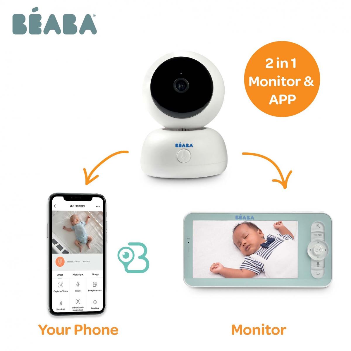 Beaba Zen Premium Video Baby Monitor (2 Colors)