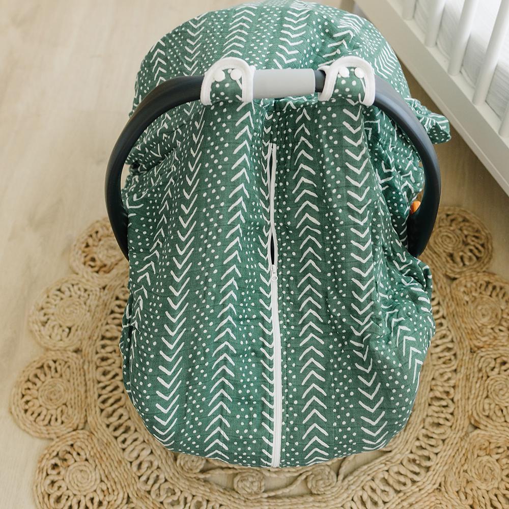 Bebe Au Lait Muslin Infant Car Seat Covers (4 Designs) - Pupsik Singapore