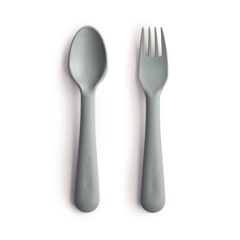 Mushie Baby Fork and Spoon Set (12 Colors) - Pupsik Singapore