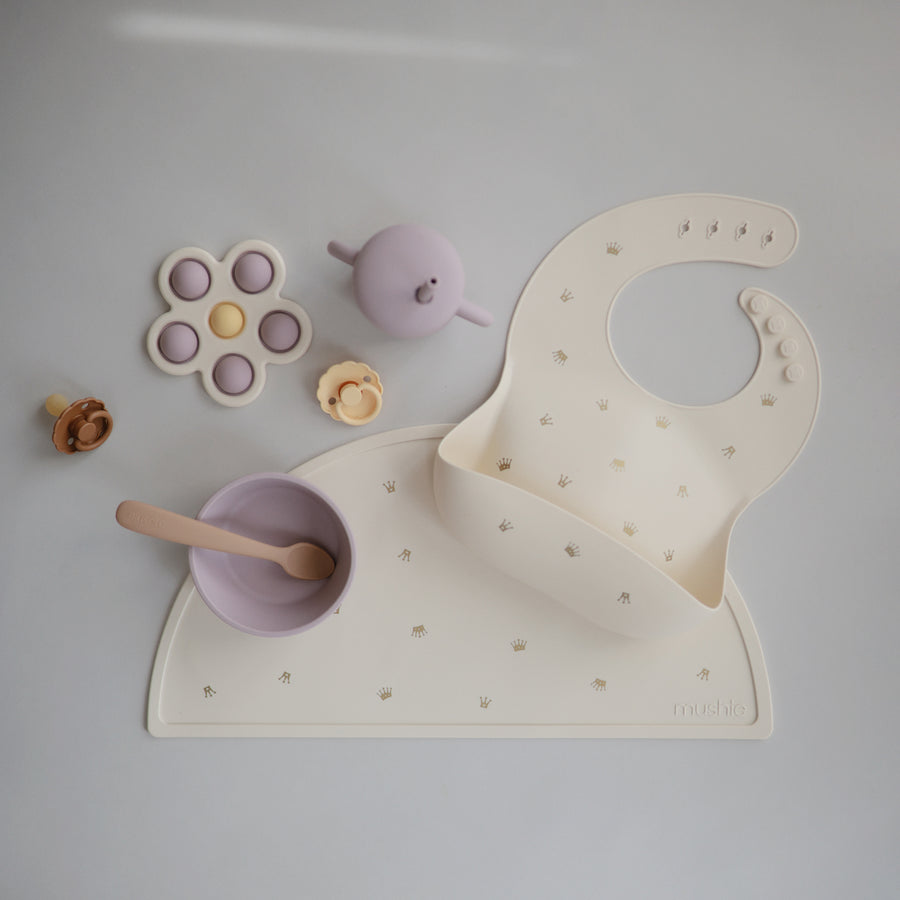 Mushie Silicone Baby Bib (40 designs) - Pupsik Singapore