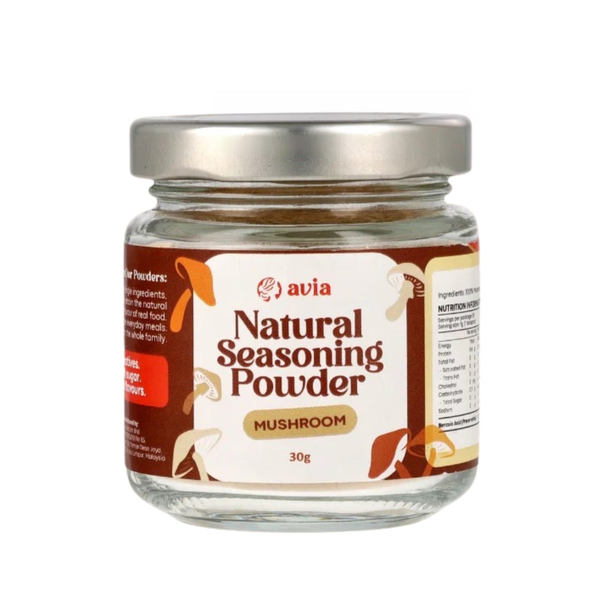AVIA Mushroom Natural Seasoning Powder, 30g (Exp 01/28) | SG Homemade