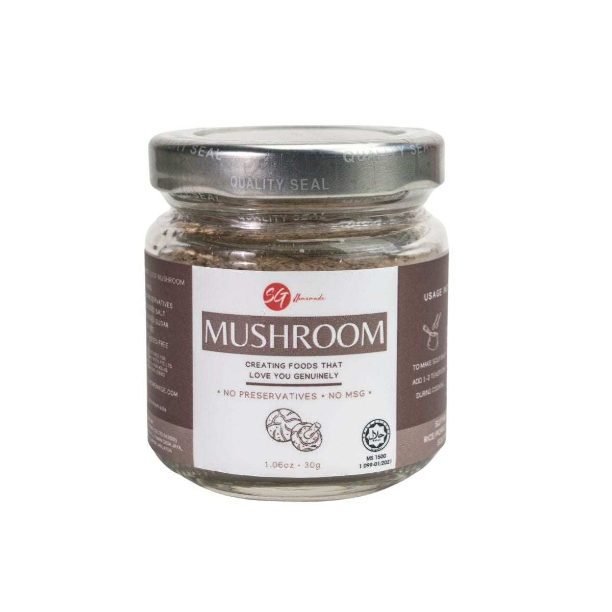 SG Homemade Mushroom Powder, 30g (Exp 08/26)