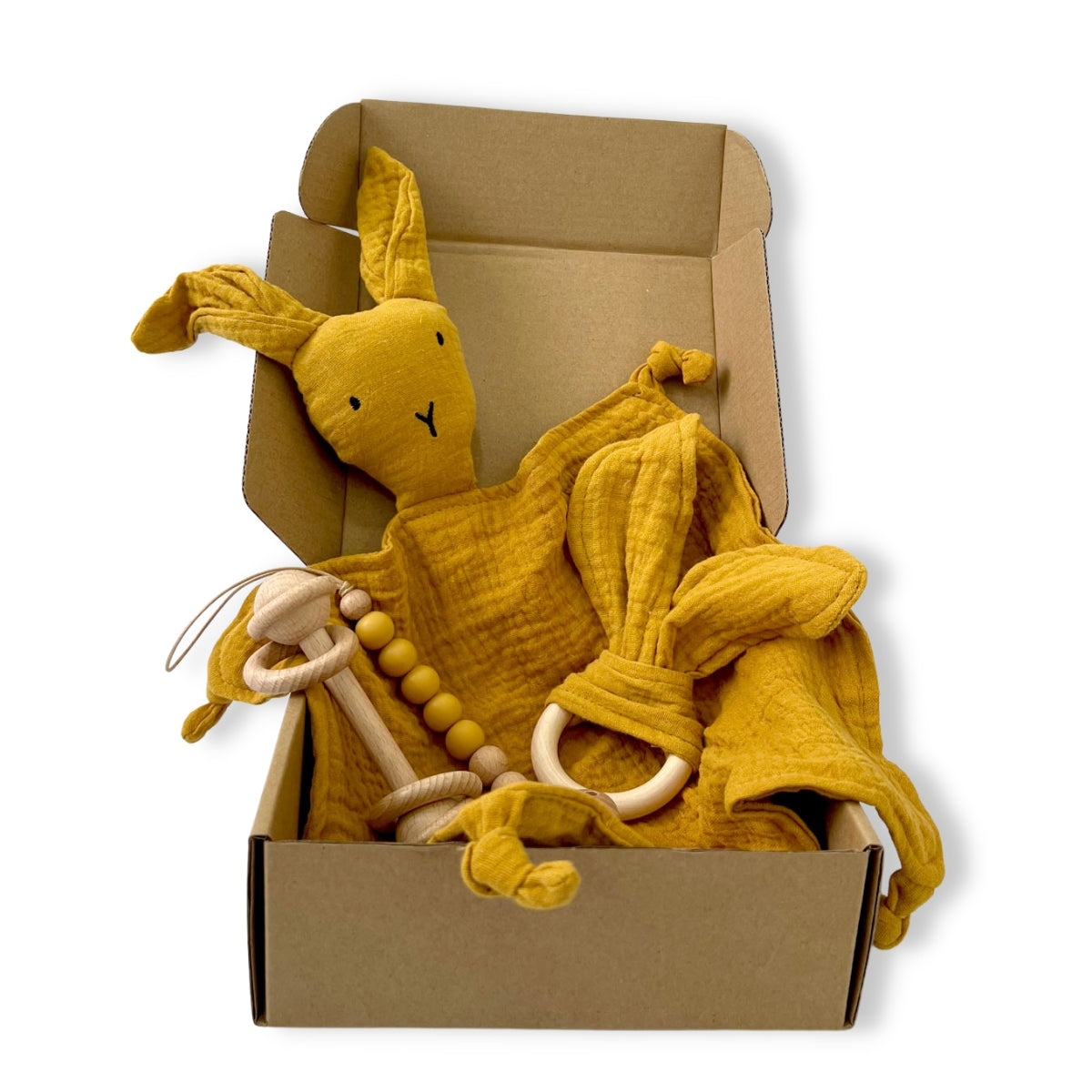 A, Apple Pie Playful Bunny Baby Gift Set (5 Colors) - Pupsik Singapore