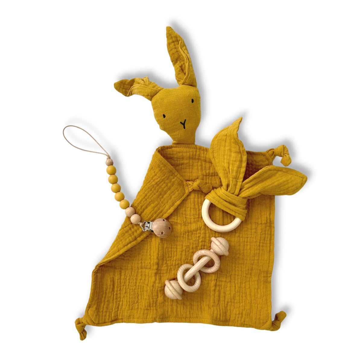 A, Apple Pie Playful Bunny Baby Gift Set (5 Colors) - Pupsik Singapore