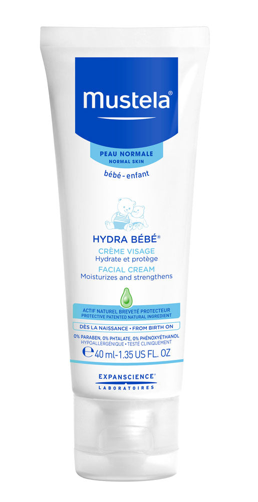 Mustela Hydra Bebe Facial Cream, 40ml - exp 11/27