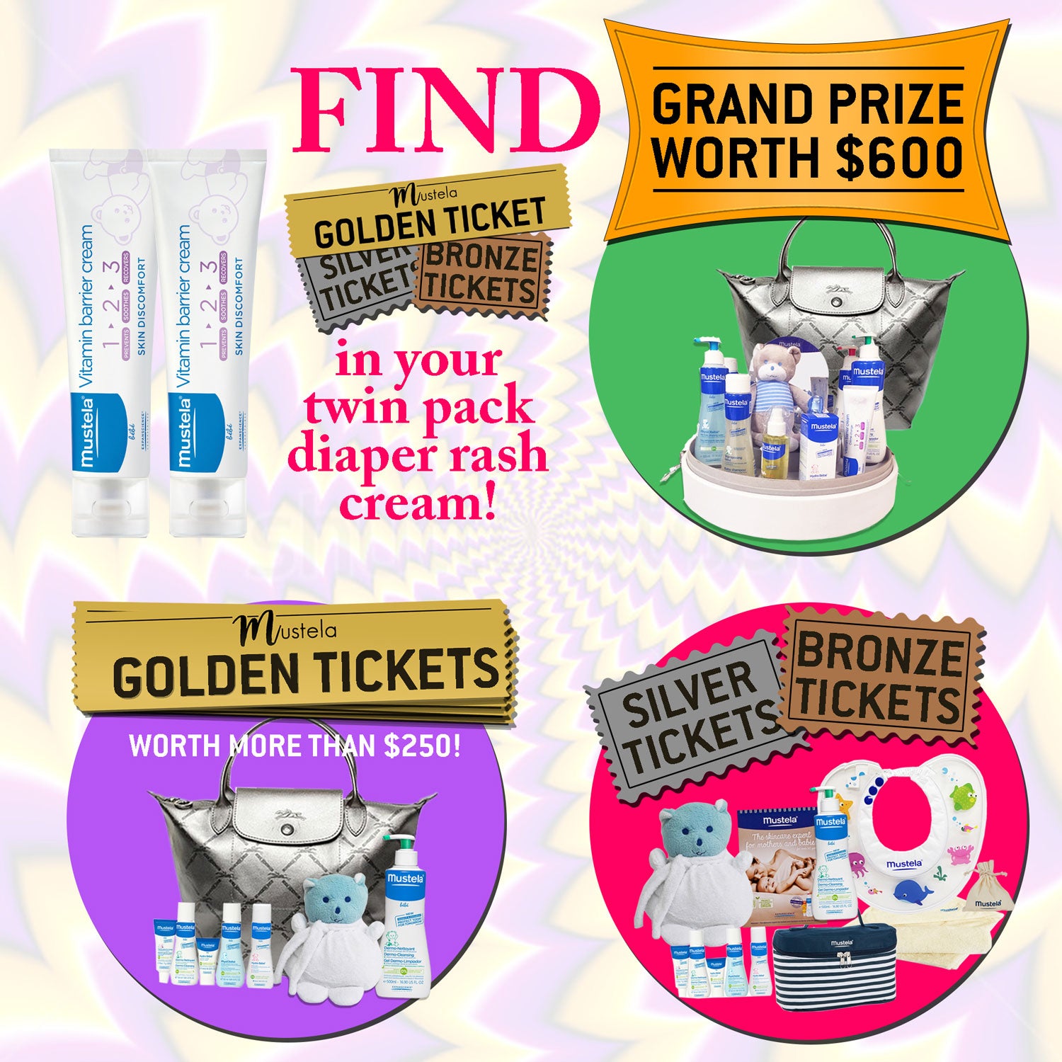 [Golden Ticket Contest] Mustela Vitamin Barrier Diaper Rash Cream 123, 100ml Bundle (Exp 09/18)