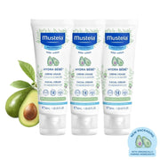 Mustela Hydra Bebe Facial Cream Triple Treat Bundle, 3pk (3 x 40ml) - Exp 12/27