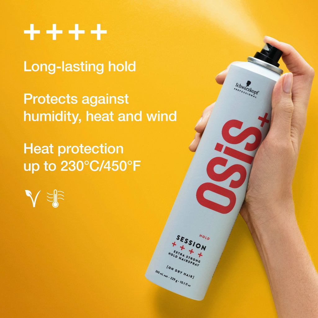 Schwarzkopf Osis+ Session Extra Strong Hold Hair Spray (300ml) - No Cap (Exp 02/27)