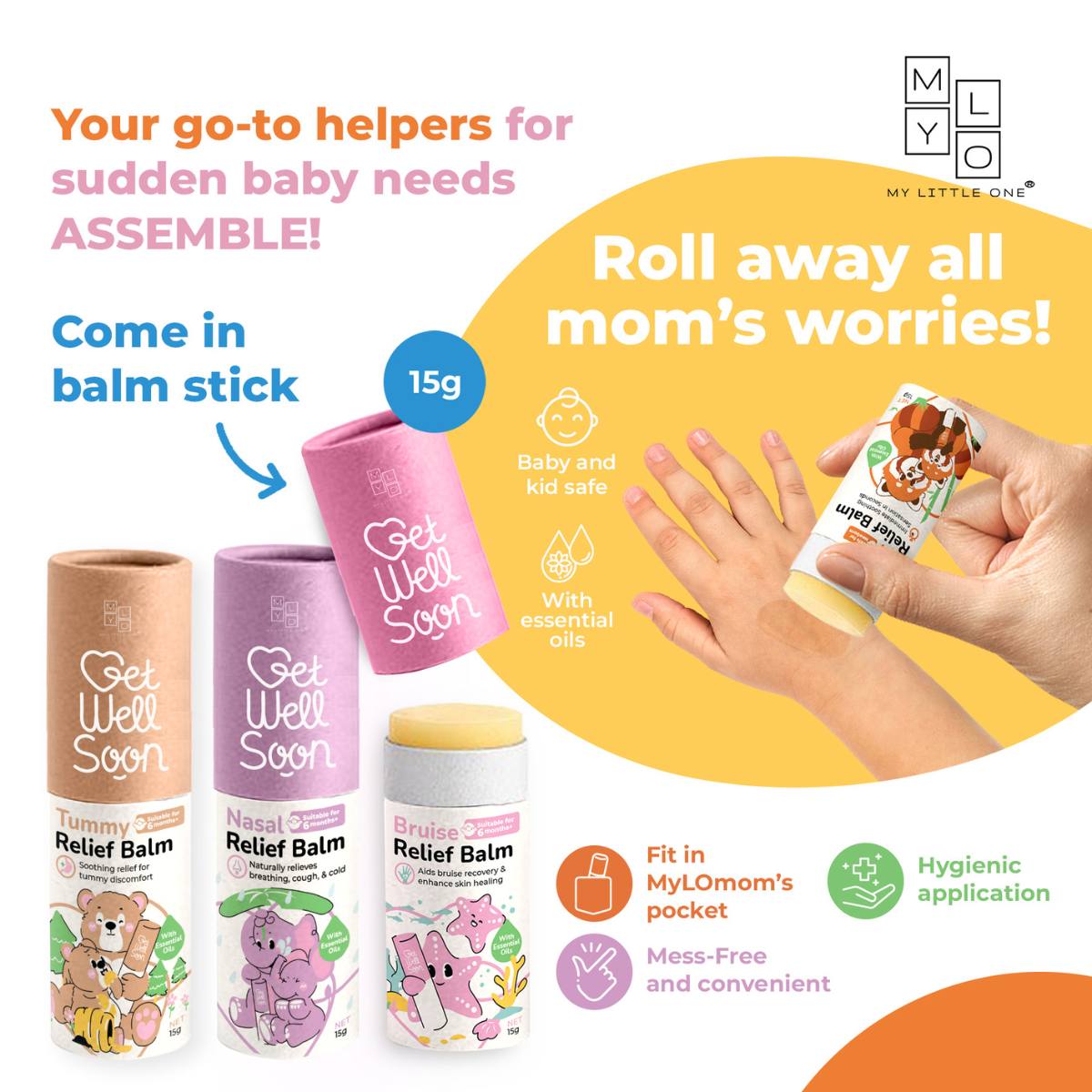 MyLO Get Well Soon Itch Relief Balm, 15g (Exp 04/28)