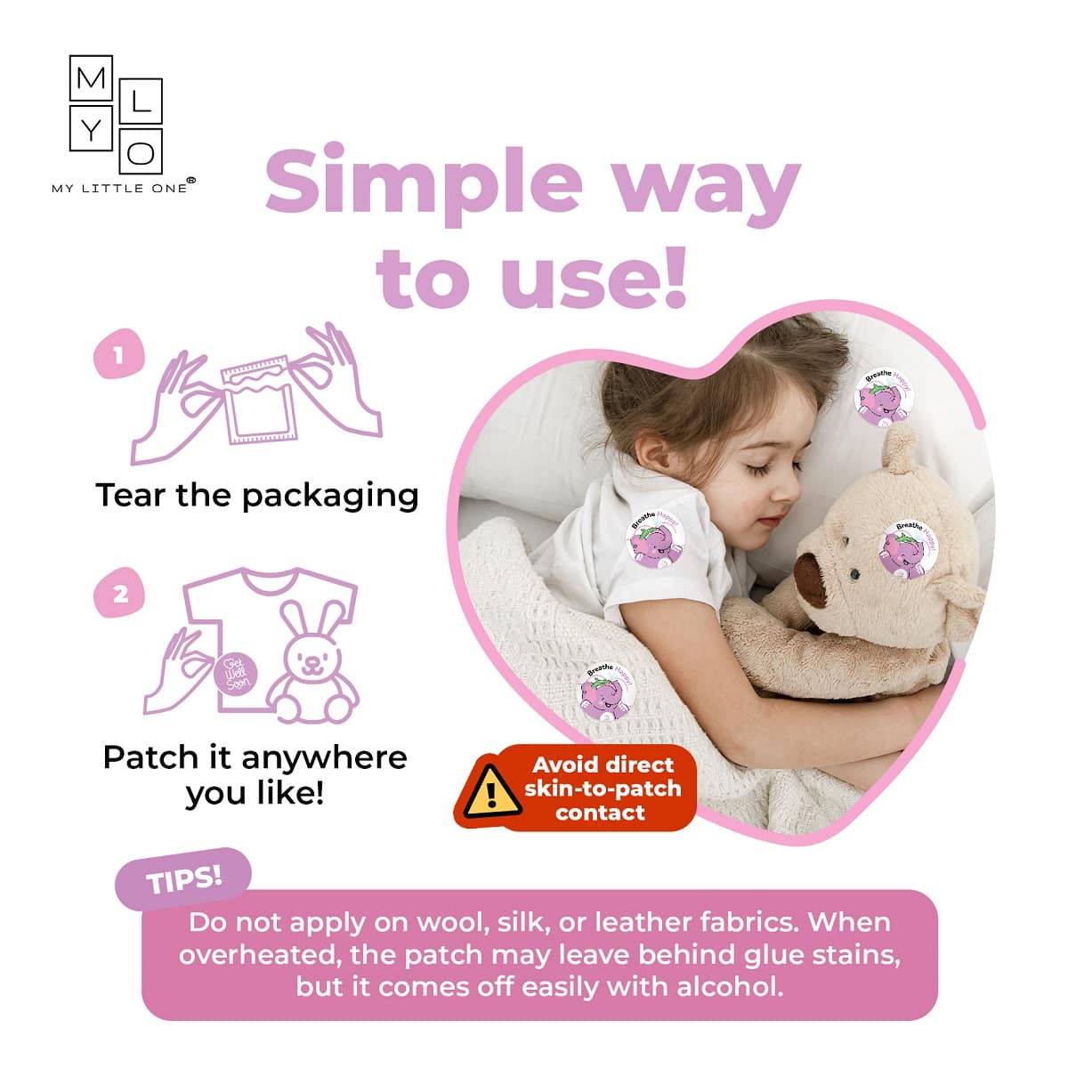 MyLO Breathe Happy Nasal Relief Patch, 6pcs (Exp 11/27)