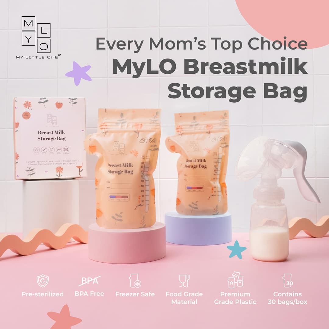 MyLO Breast Milk Storage Bags - Jumbo (250ml x 100pcs) - Exp 03/28