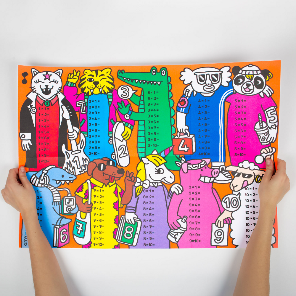 OMY School Posters, 68 x 48cm (3 Designs) - Pupsik Singapore