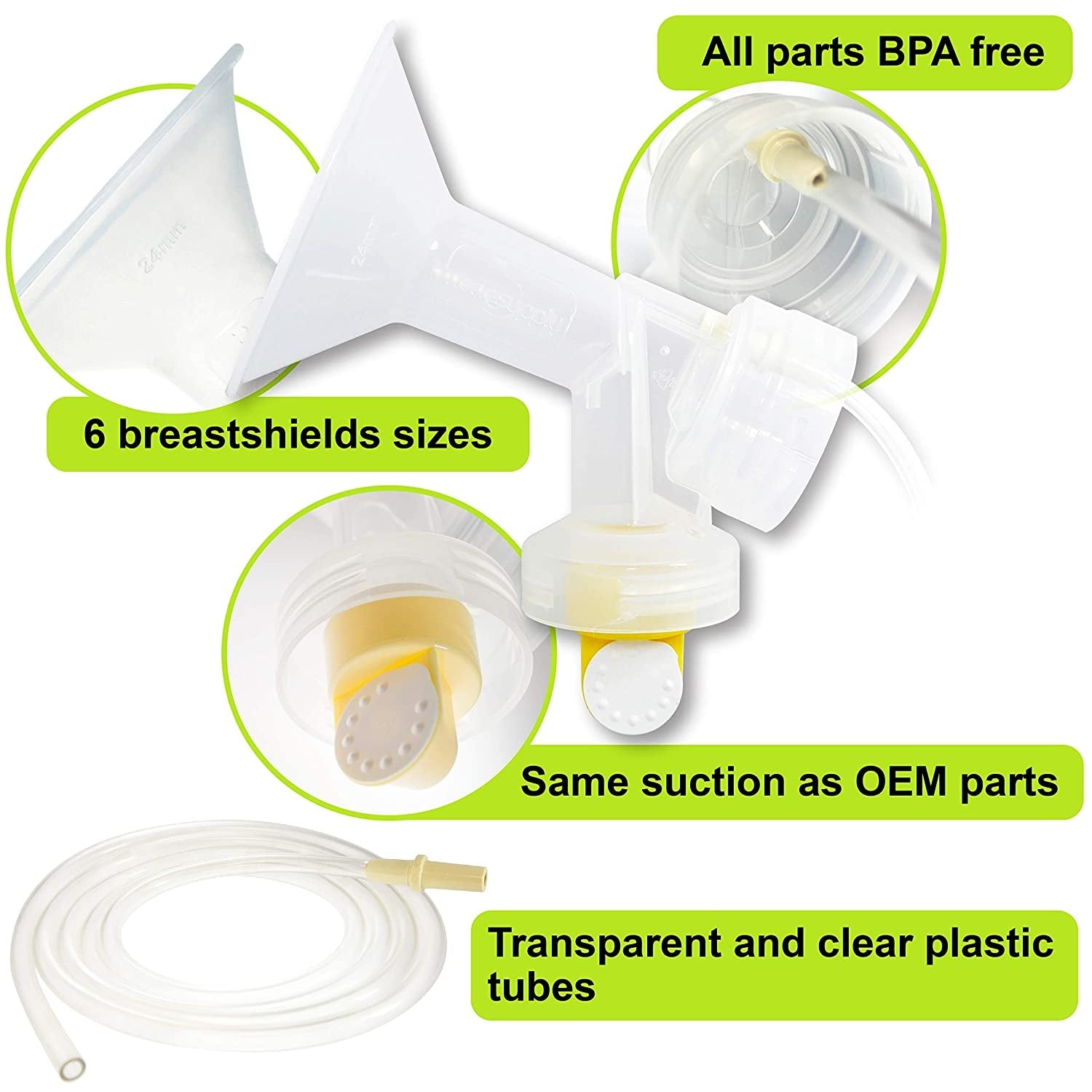 Nenesupply Pump Kit for Medela Pump In Style Advanced (6 Sizes)