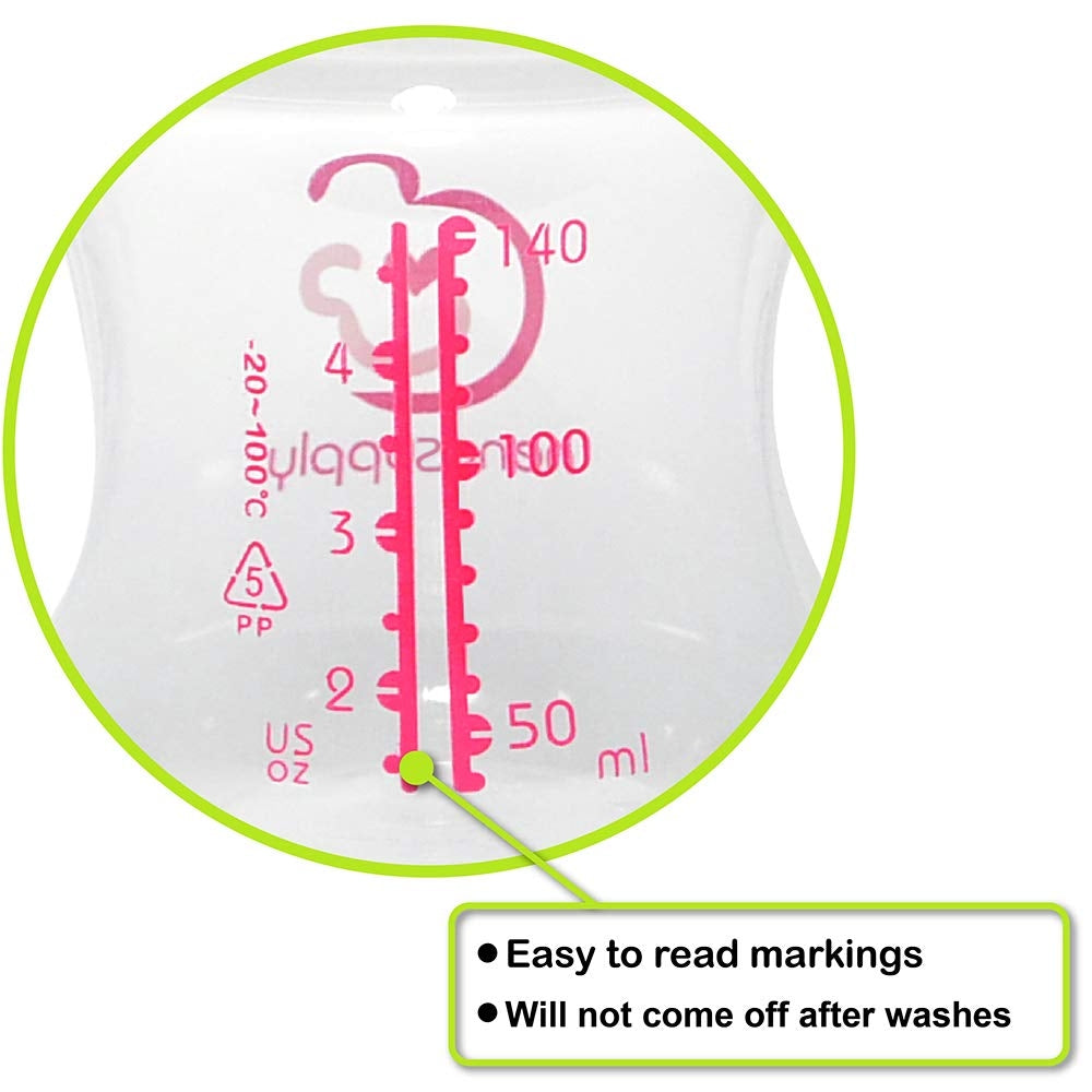 Nenesupply Wide Mouth Feeding Bottle (140ml/4.7oz) (2pk)