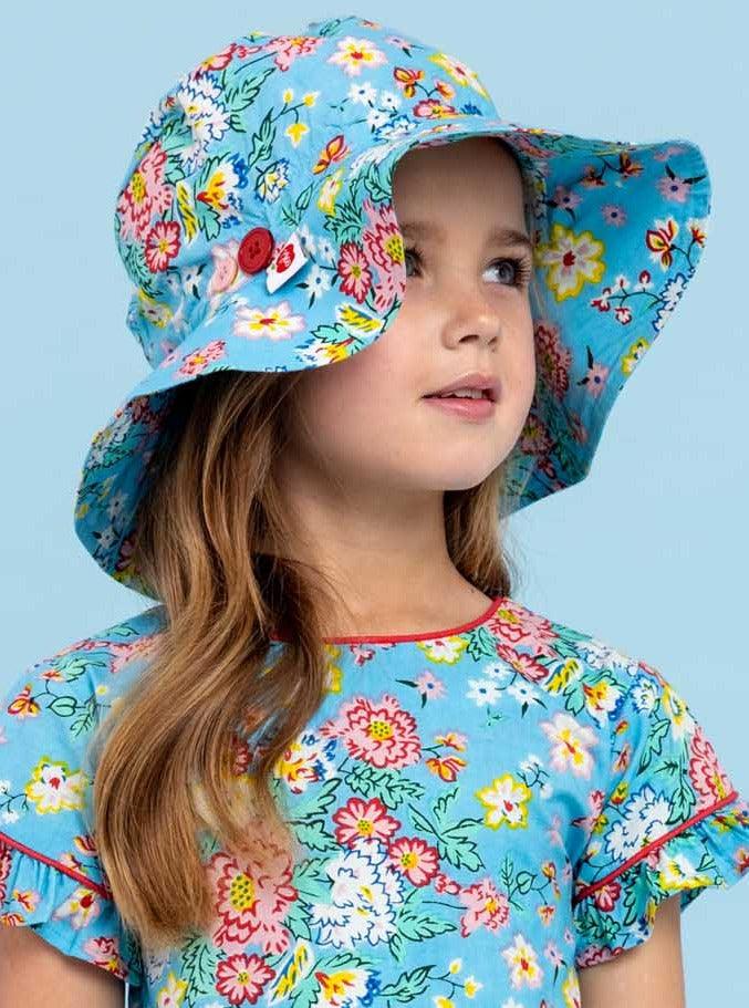 Oobi Cornflower Meadow Chloe Hat (2 Sizes) - Pupsik Singapore